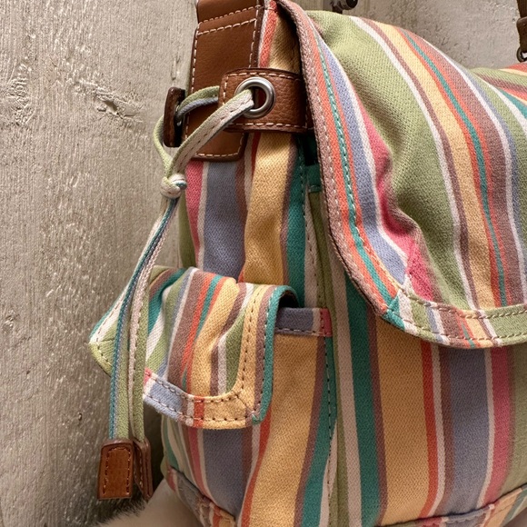 Fossil Pastel Striped Shoulder Bag - Picture 4 of 10